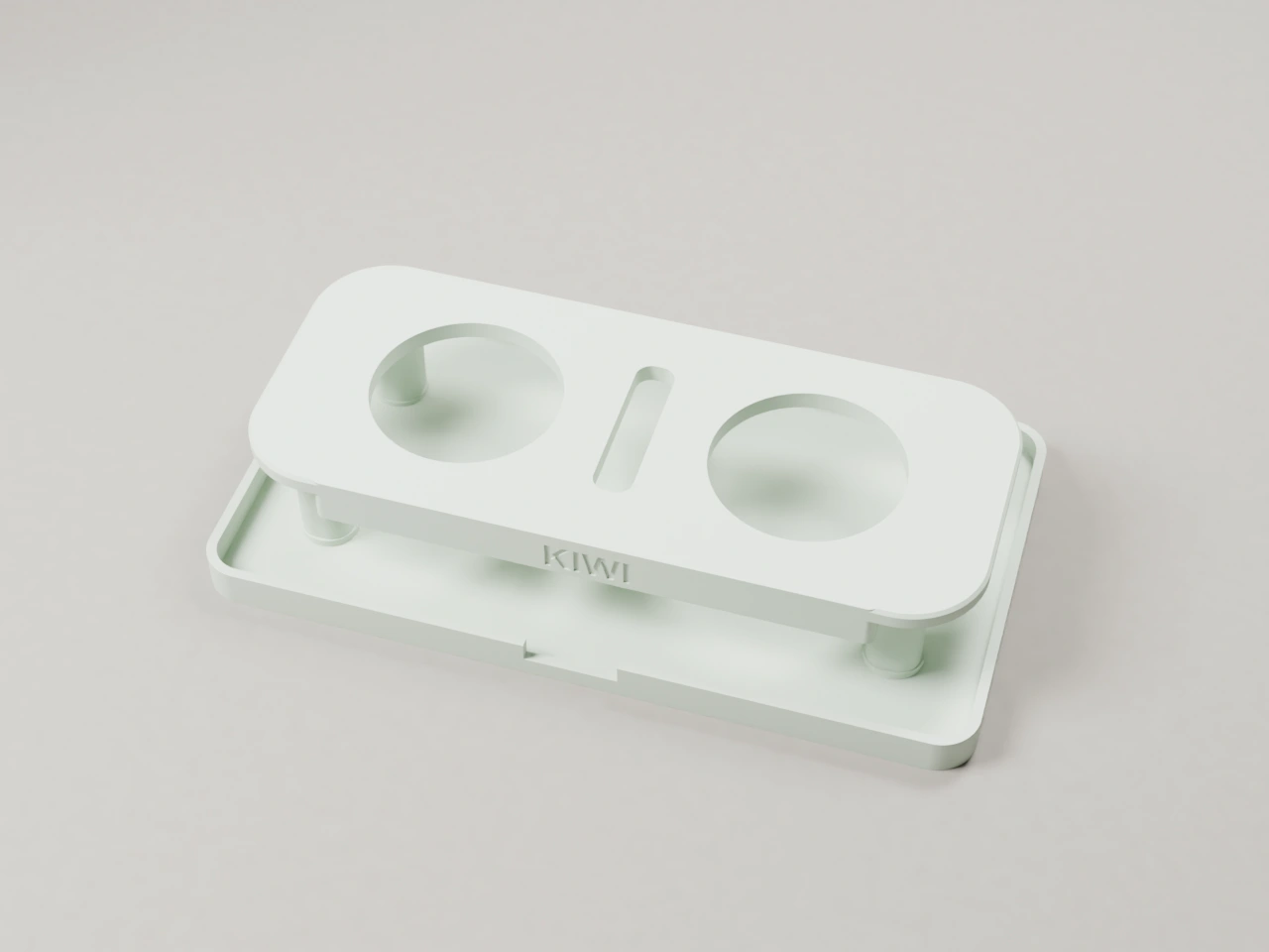 Dish Dock, Soft Mint, matte, exact design render